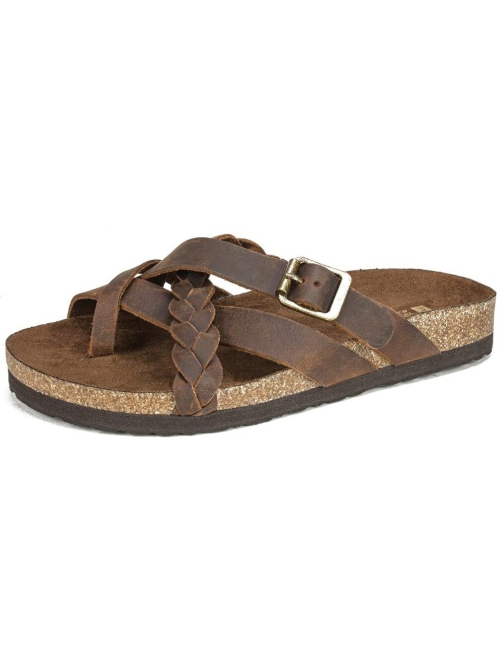 Stylish White Braided Footbed Sandals for Women - Comfortable Summer Footwear